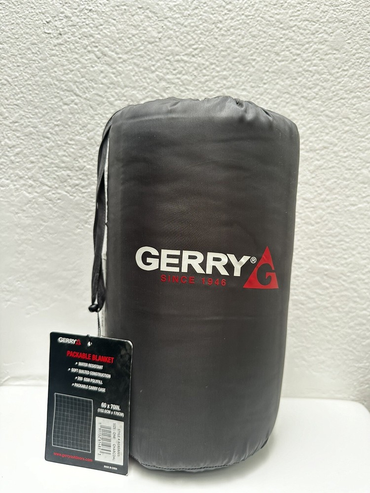 Puffy Camping Blanket Packable Gray Gerry Brand