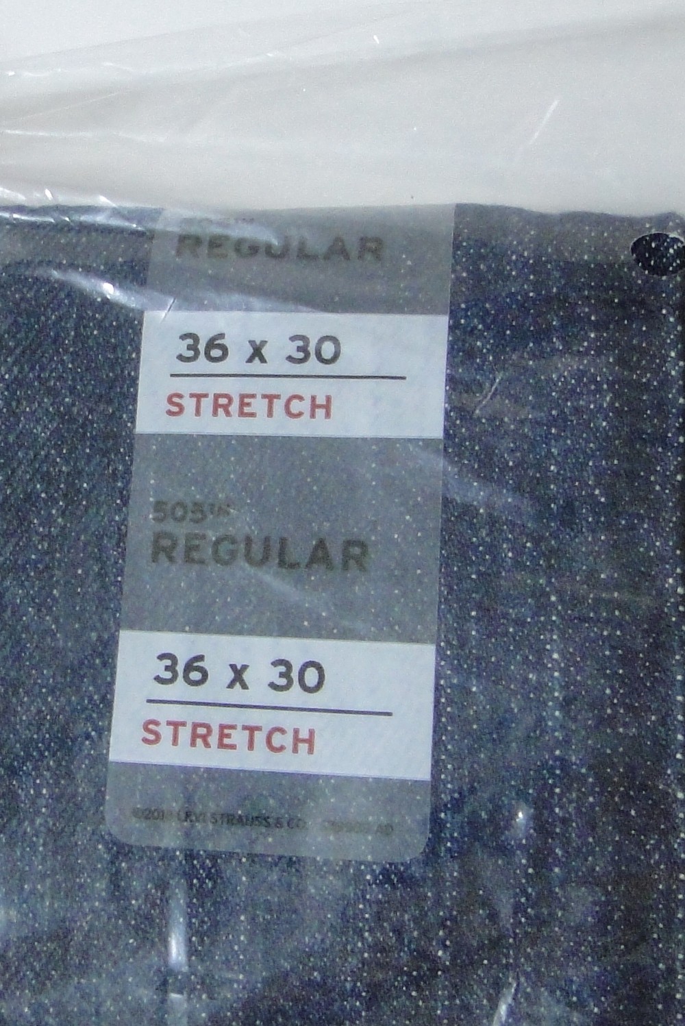 Levi Men's 505 Regular Fit Jeans, Dark Denim Wash 36W X 30L NEW SEALED !