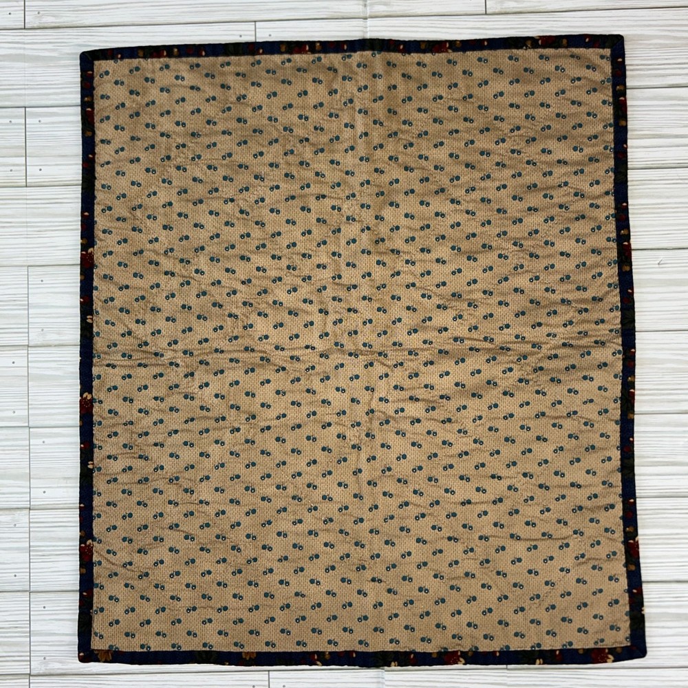 Handmade Quilt 9-Patch Block Pattern Sampler Wall Decor 18x20 Hand Quilted