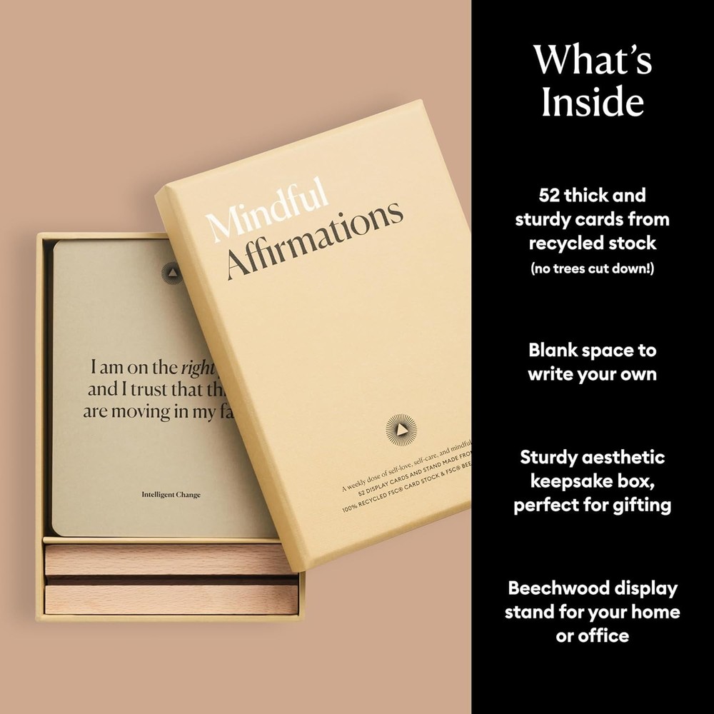 Mindful Affirmation Cards with Stand