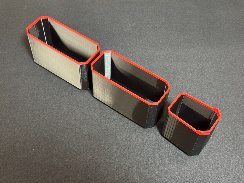 Milwaukee Deep PACKOUT Organiser MIDDLE 3 Compatible Bins 2+1 Nesting Black Red