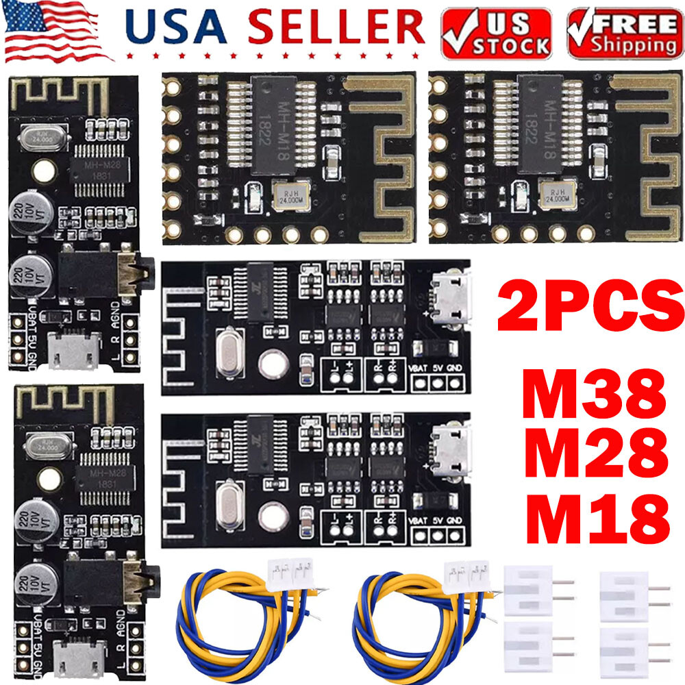 2pcs MH-MX18 Bluetooth MP3 Wireless Audio Receiver Module Lossless Decoder Board