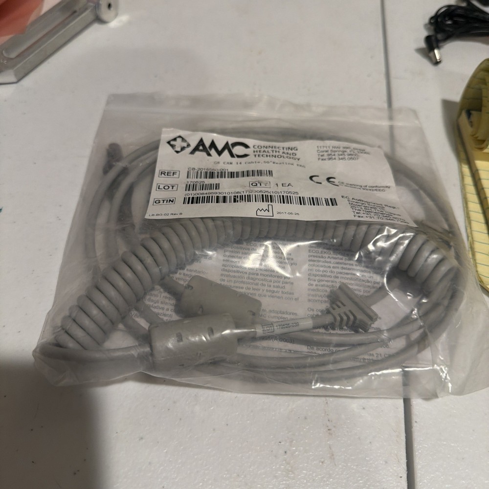 CAM 14 GE ECG cable Patient Cable  GE Mac 5000 EKG interface main cable