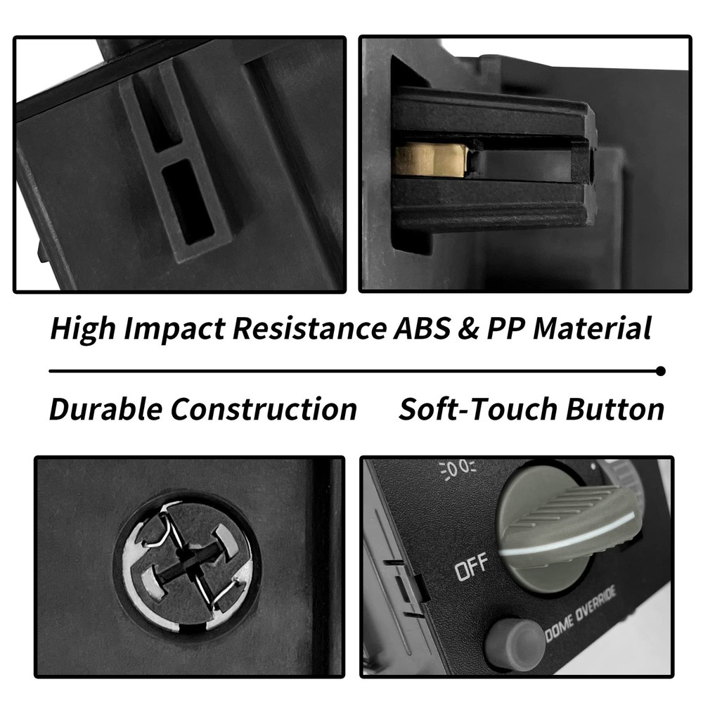 Headlight Switch Dimmer - 93443101, Black - 1995-2009