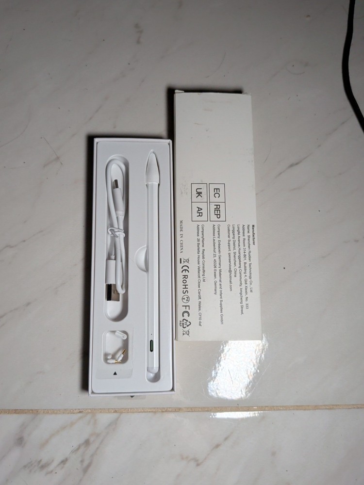 iPad Stylus Pen with Replacement Tips Cover Battery Powered Bluetooth Connection