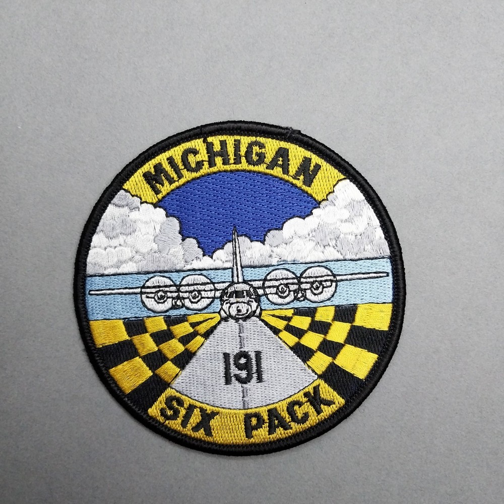 Michigan MI Six Pack 191 AF Air Force 4" Patch