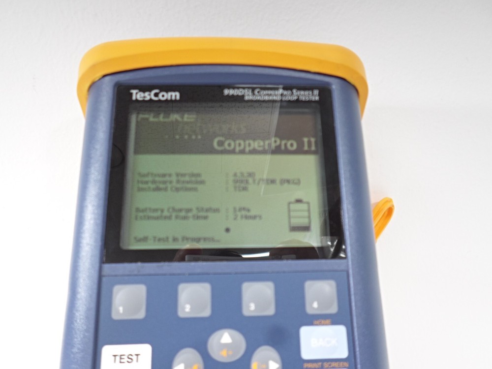 TESCOM FLUKE NETWORKS 990DSL CopperPro Loop Tester w/ TDR, W/accessories