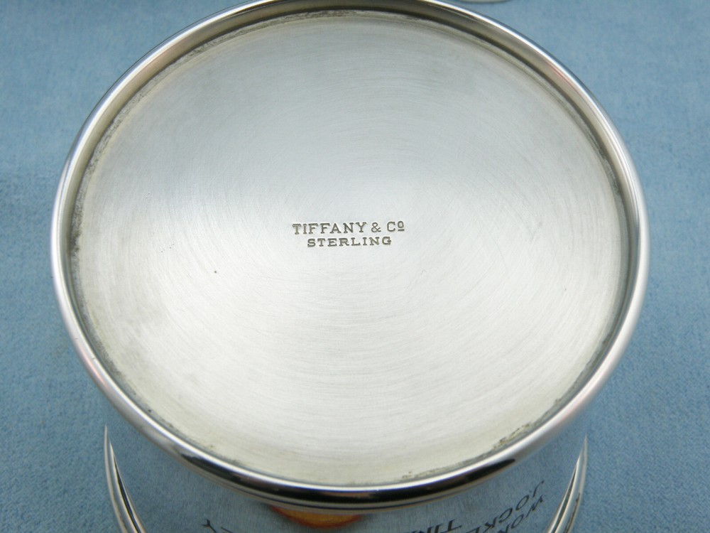 VintageTiffany & Co. Solid Sterling Silver Derby Mint Julep Cup w/Monogrammed