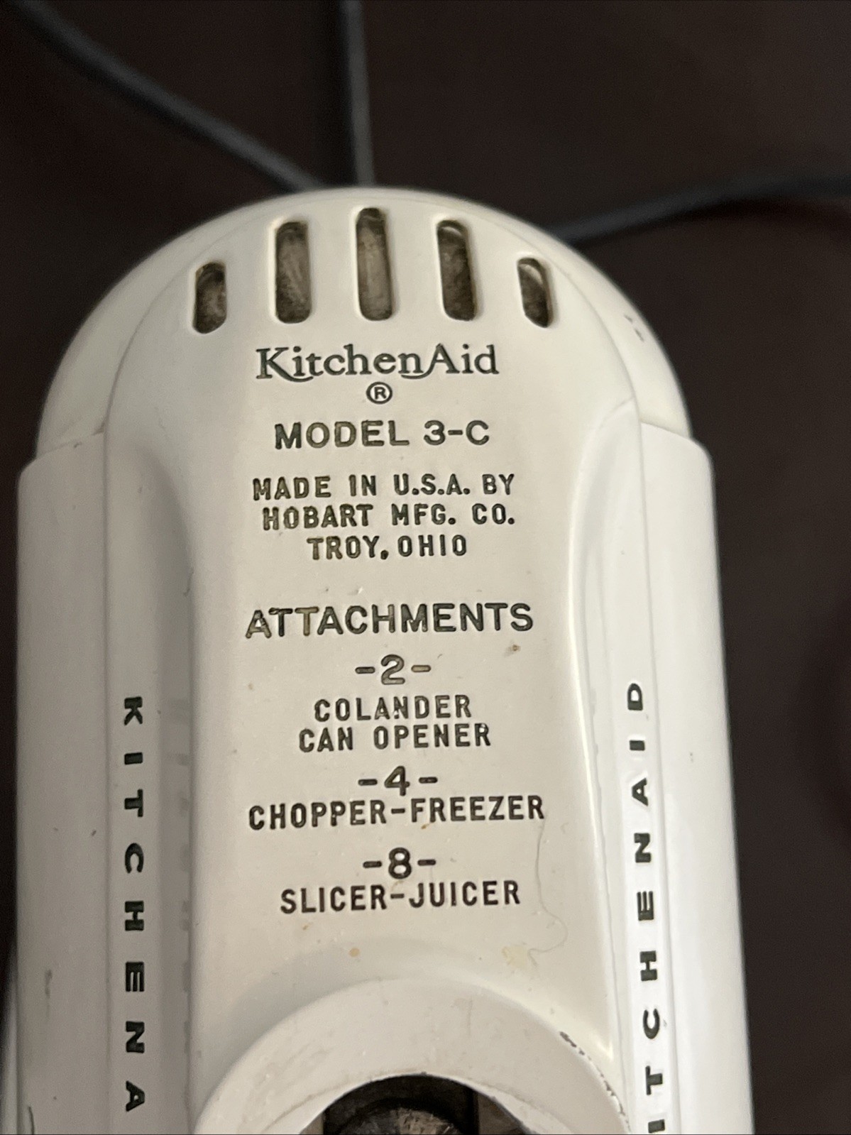 Vintage 1950's KitchenAid Stand Mixer Model 3-C Hobart Made In USA