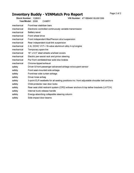 CAMRY 2008 High Mounted Stop Light 104497719