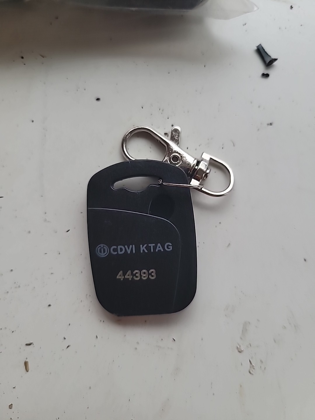 CDVI KTAG25 Black 125kHz RFID Key Ring Badge Lot of 25 Fobs Sequential Tags