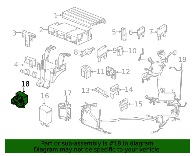 Genuine Ford Fuel Pump Driver Module GA8Z9D370A