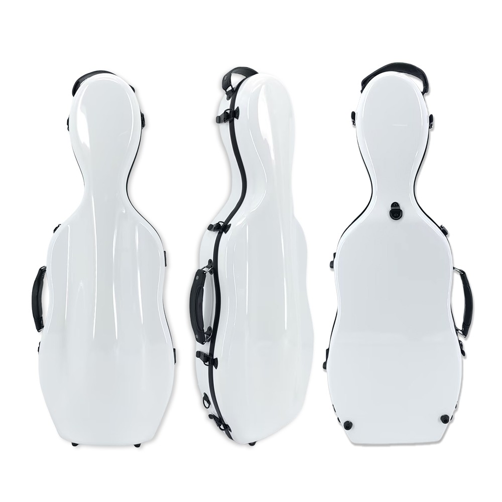 Advanced Viola Case Carbon Fiber Scratch-resistant Viola Box Strong Light White