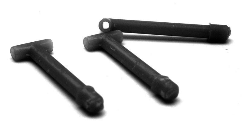 CABOOSE STACK Dark Gray (Quantity 4) Resin Replacement for ATHEARN 53606 HO