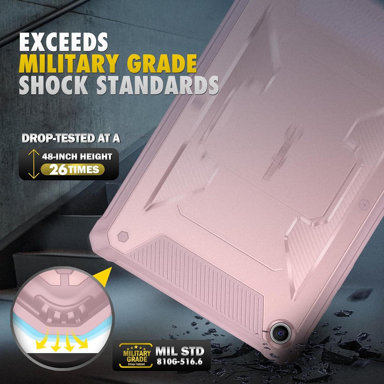 Shockproof Case for Samsung Galaxy Tab A9 Plus 11" (2023) Rugged Kickstand Cover