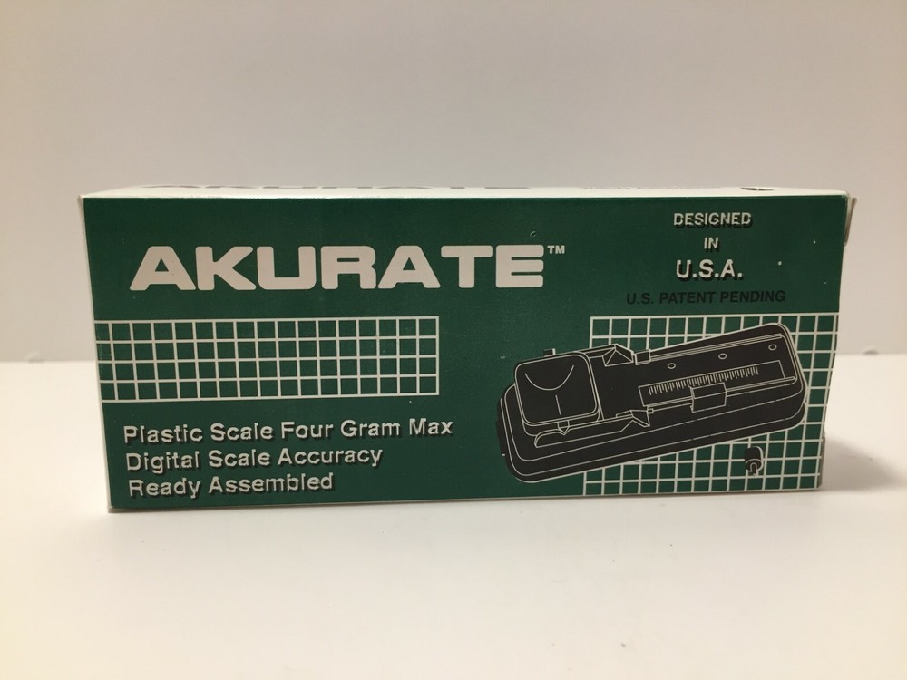 AKURATE Plastic Scale Four Gram Max Digital Scale Accuracy Ready Assembled USA