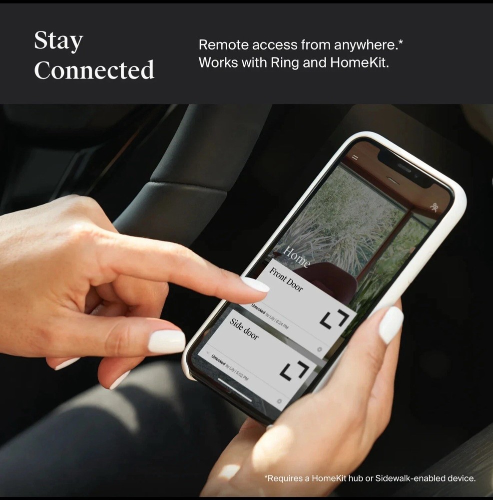 Level Lock - The Invisible Smart Lock - Black Matte