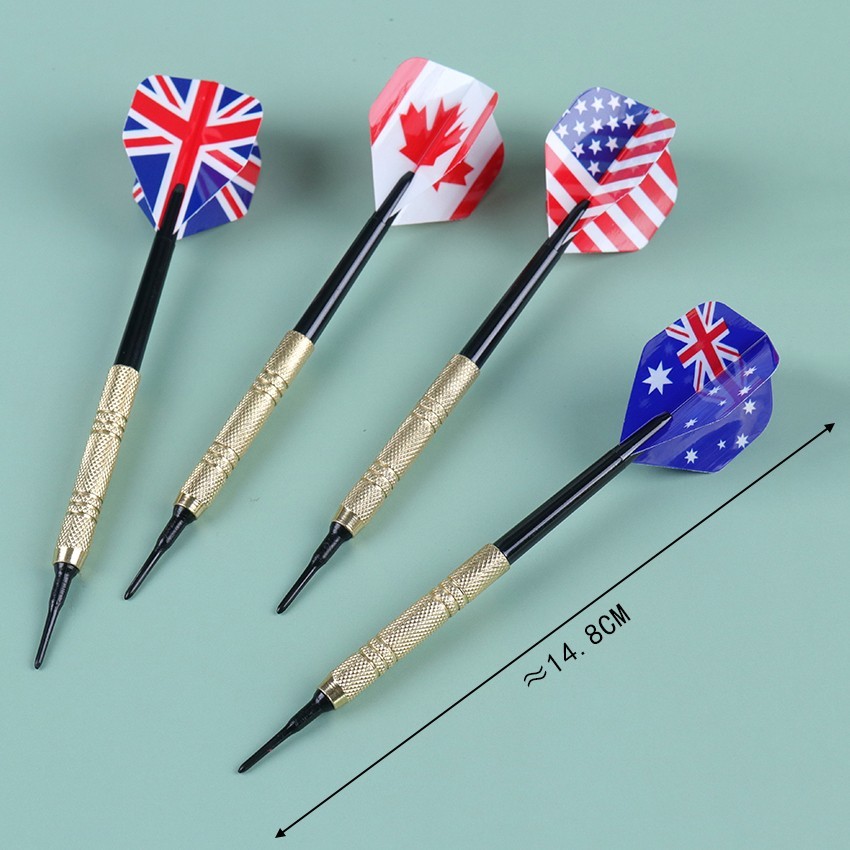 12PCS Professional Soft Tip Darts Set with 100 Extra Tips for Electronic Boar