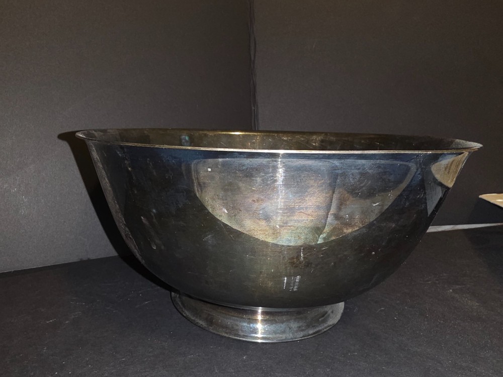 Silver Plated Paul Revere Style Footed Bowl