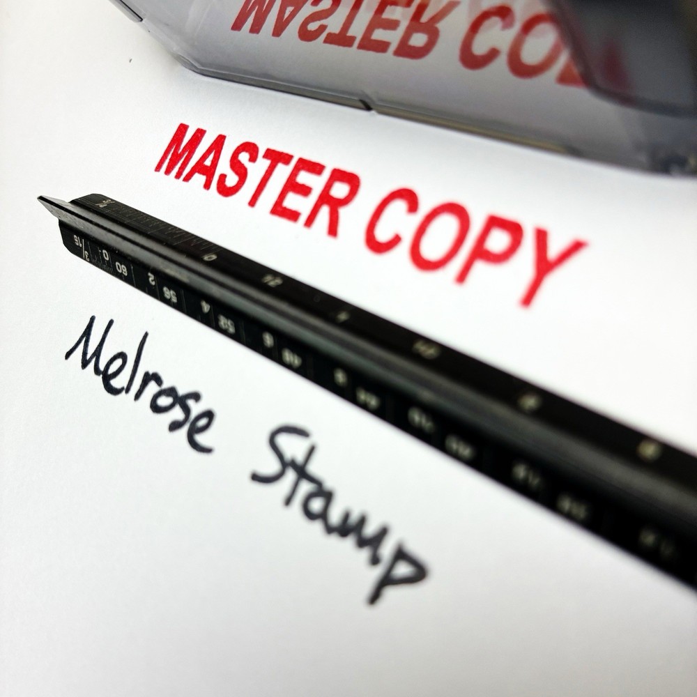 Master Copy Rubber Stamp Red Ink Self Inking Ideal 4913