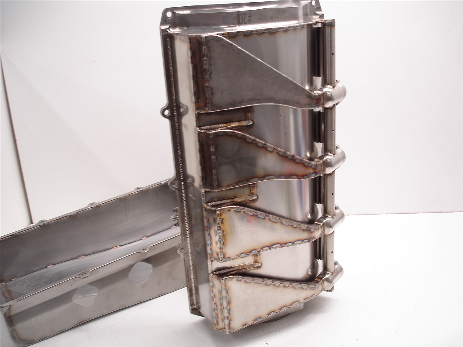 NASCAR ECR ENGINES SEGMENTED BILLET DIVIDER GM R07 R07.2 DRY SUMP OIL PAN /SHELL