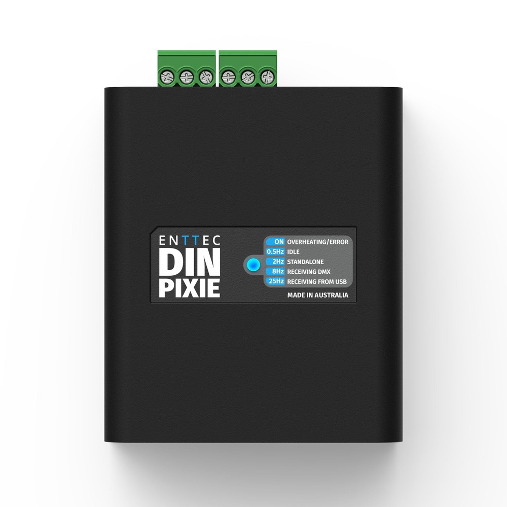 Enttec Din Pixie 73539, 2 Universe DMX LED Pixel Controller