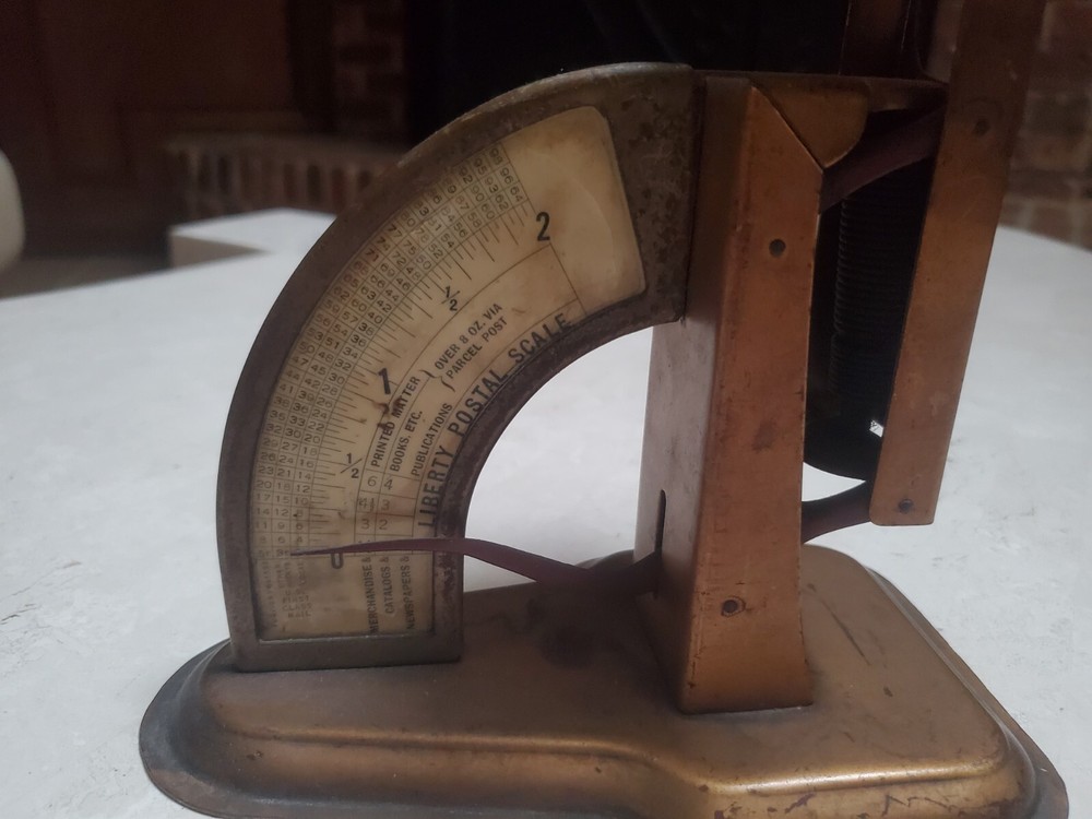 Vintage Metal Liberty Postal Scale