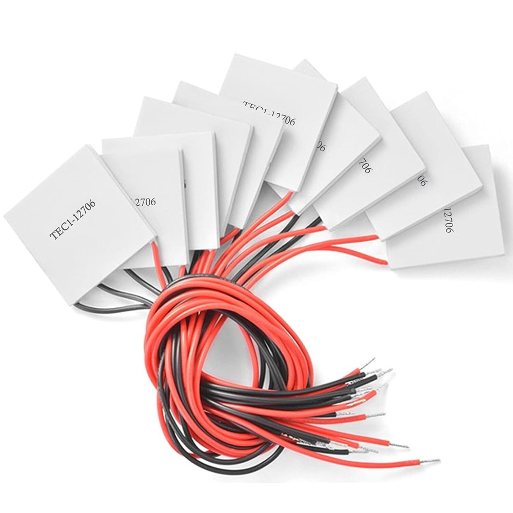12V 60W Heatsink Peltier Cooling Plates - 10 Pack, Lightweight & Efficient