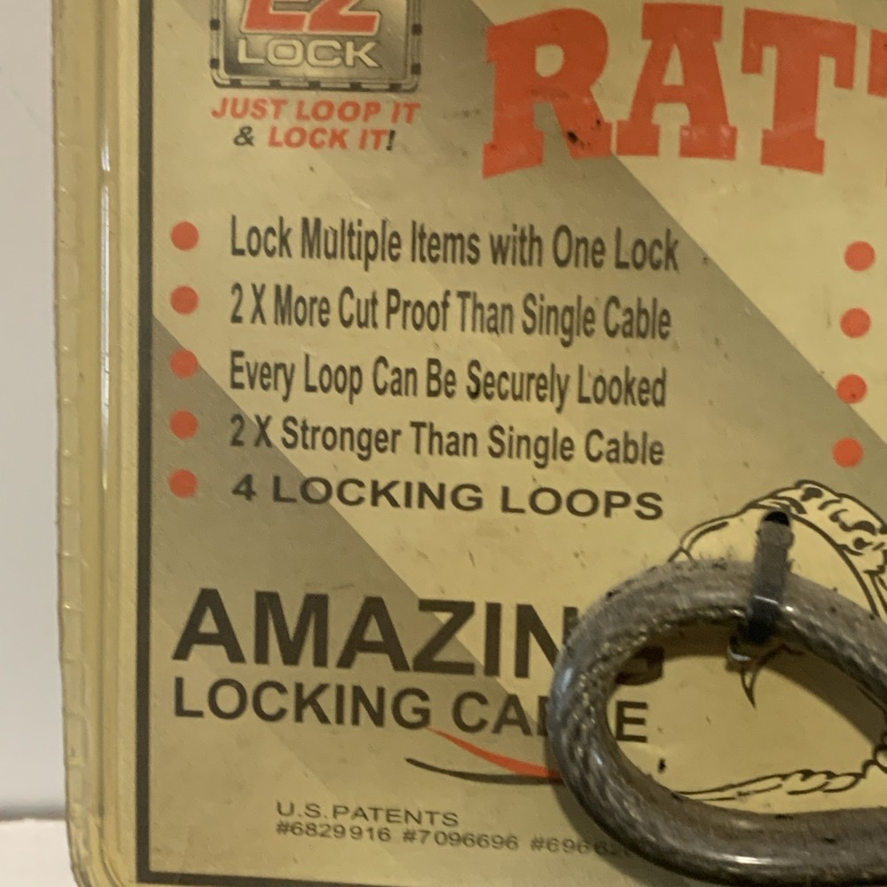 EZ Lock The Rattler New Double Cable Lock Everything