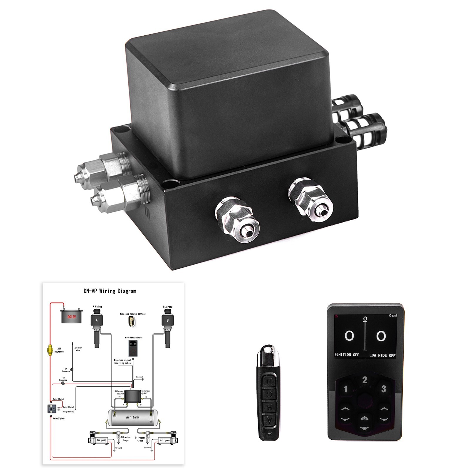 Universal Auto Air Management Kit Economy Edition Three-Segment Memory