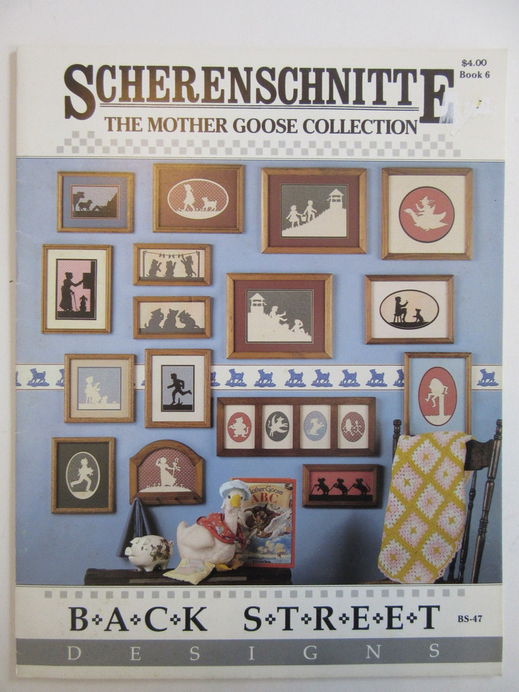 12 Scherenschnitte Paper Cutting CrossStitch Back Street Pattern Crafts Booklets