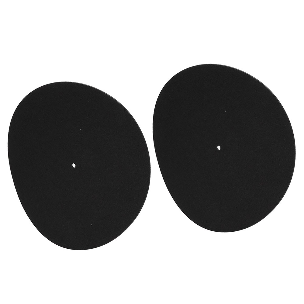 2pcs 12 Vinyl Record Player Turntable Non-Slip Mat