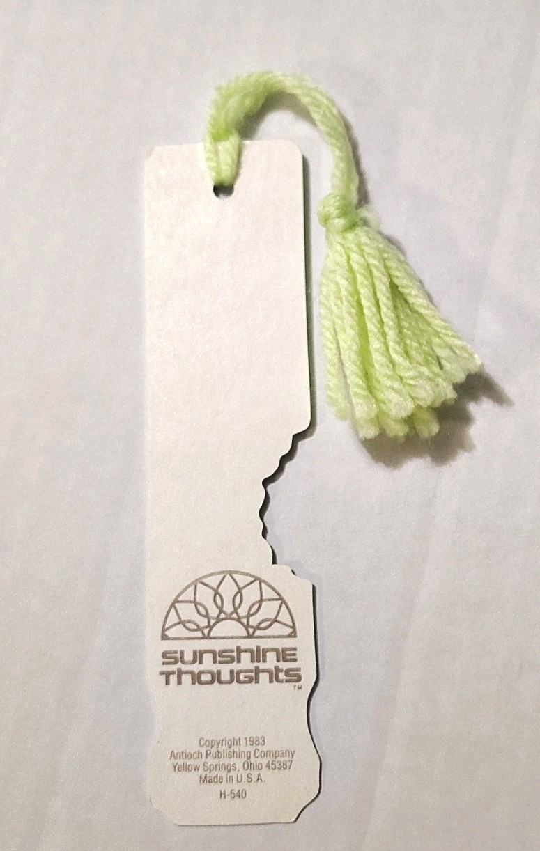 Vintage 1983 Computer Humor Bookmark I Don't Byte I Nibble Sunshine Thoughts NOS