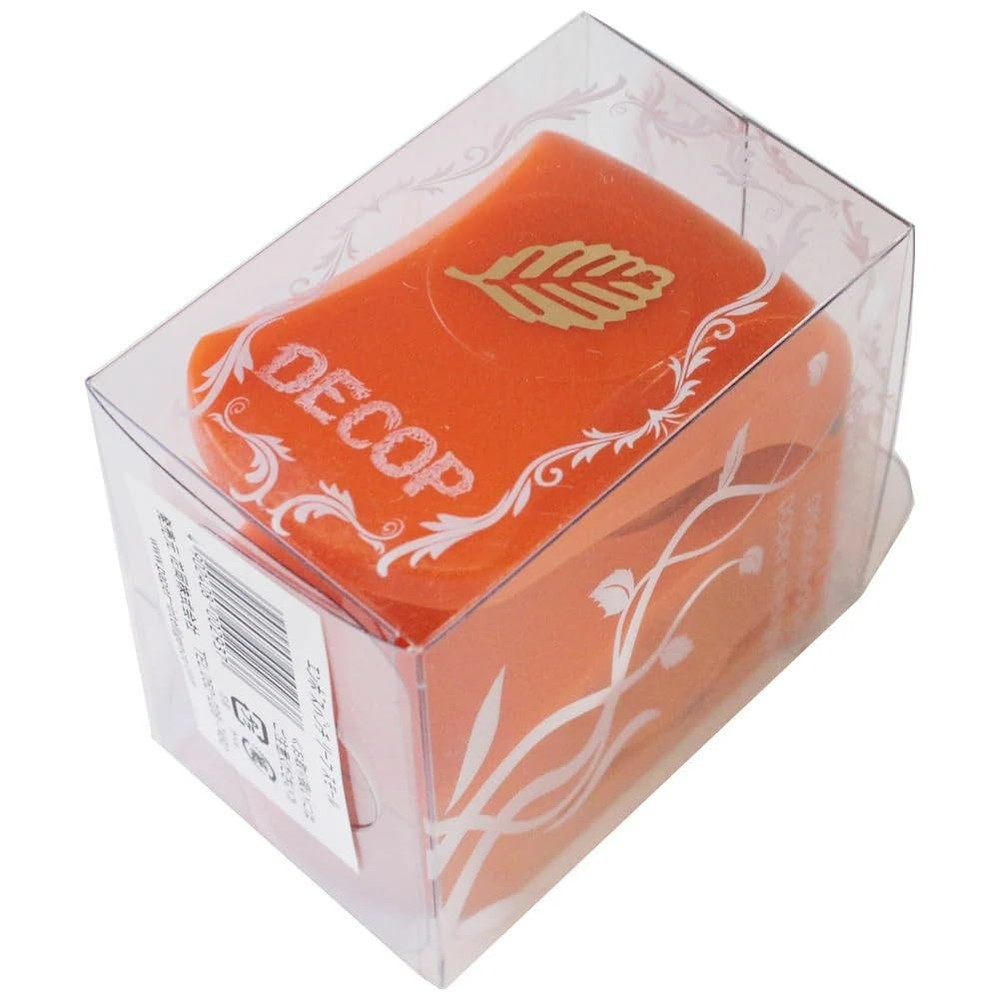 Paper Intelligence DECOP Craft Punch, Embossed Leaf, Small, orange