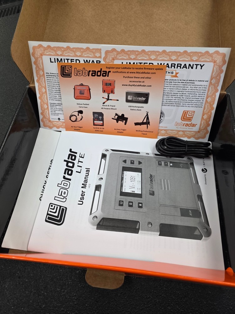 LabRadar Lite doppler shooting chronograph