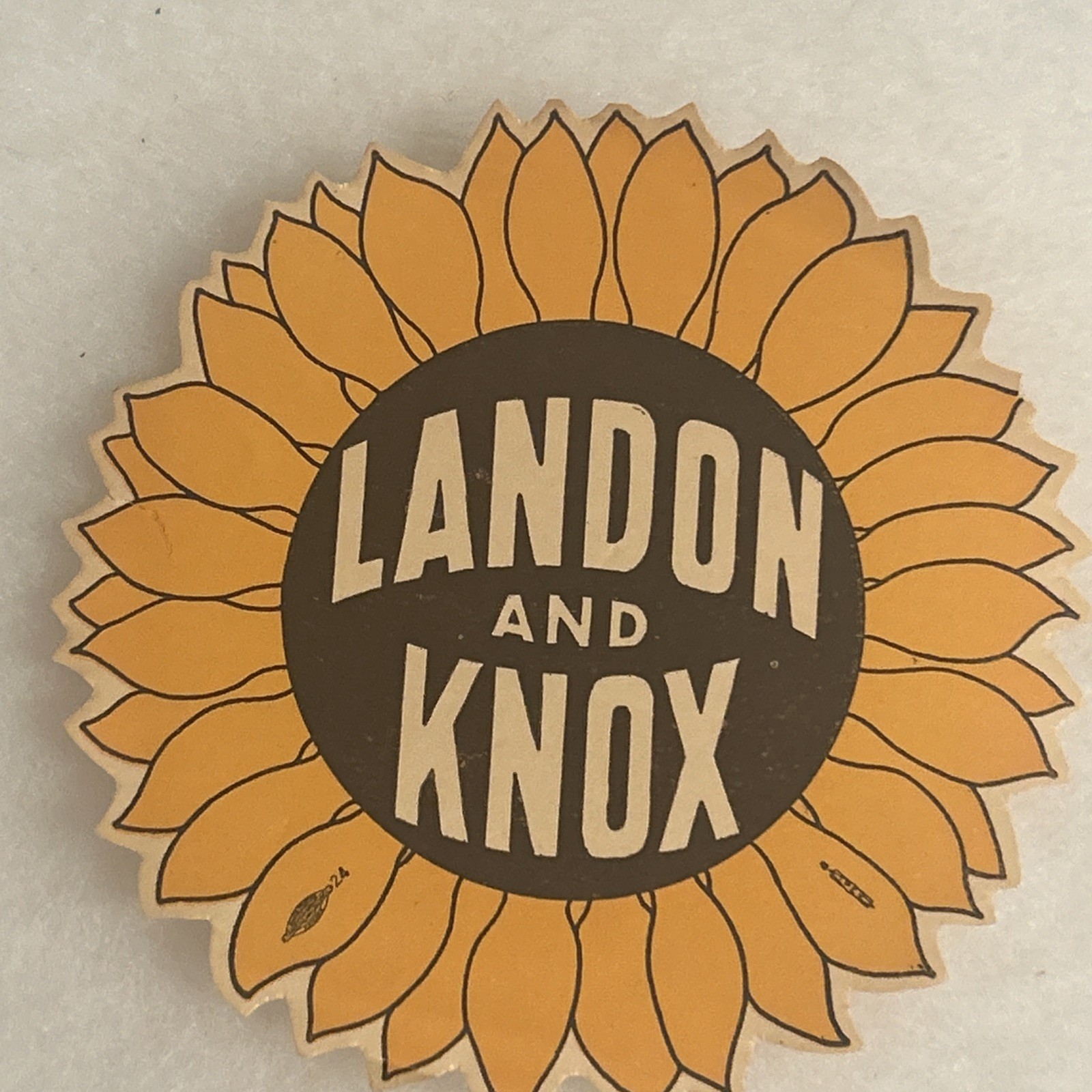 Large Landon Knox Paper Sunflower  4 1/2”