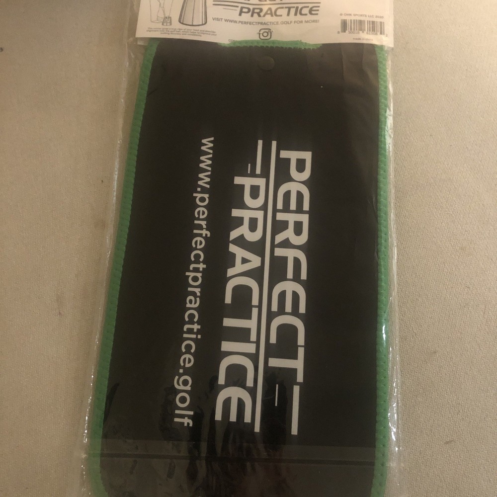 PERFECT PRACTICE Golf Putting Alignment Mirror - Reflective Black