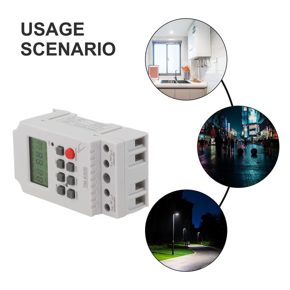 Programmable Timer Controller AC220V LCDDigital Microcomputer Timer TM630S2