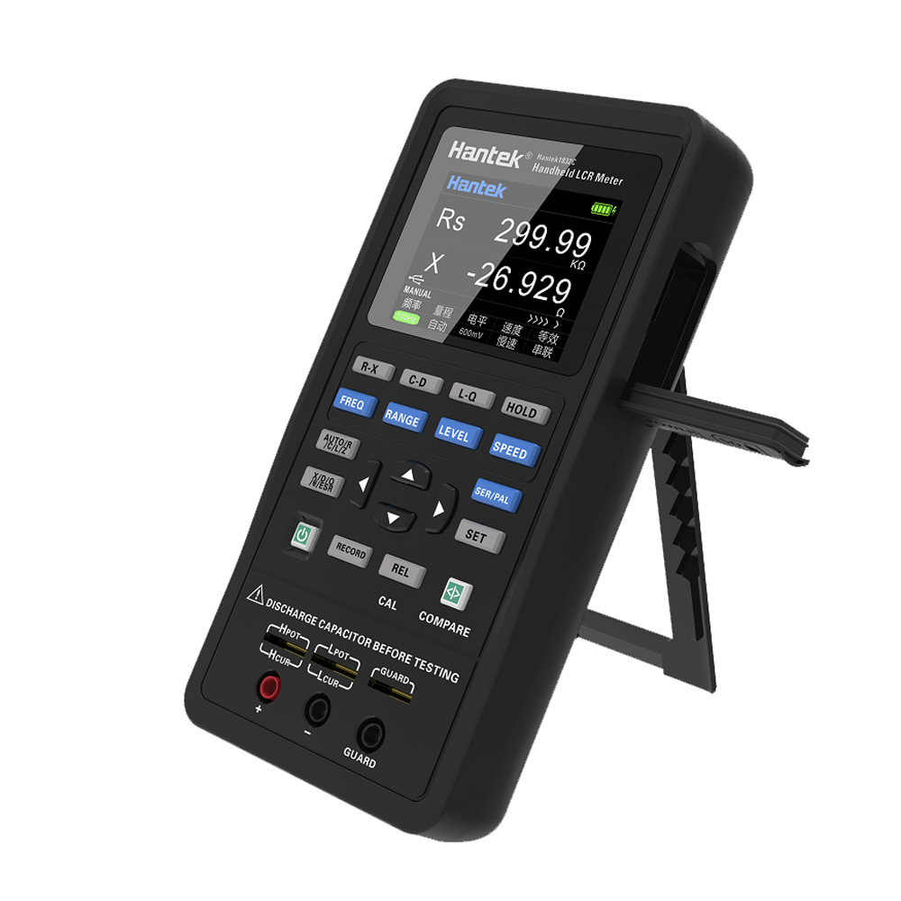 Handeld LCR Meter Measuring Instrument 40kHz 0.6Vrms Data Record Analysis