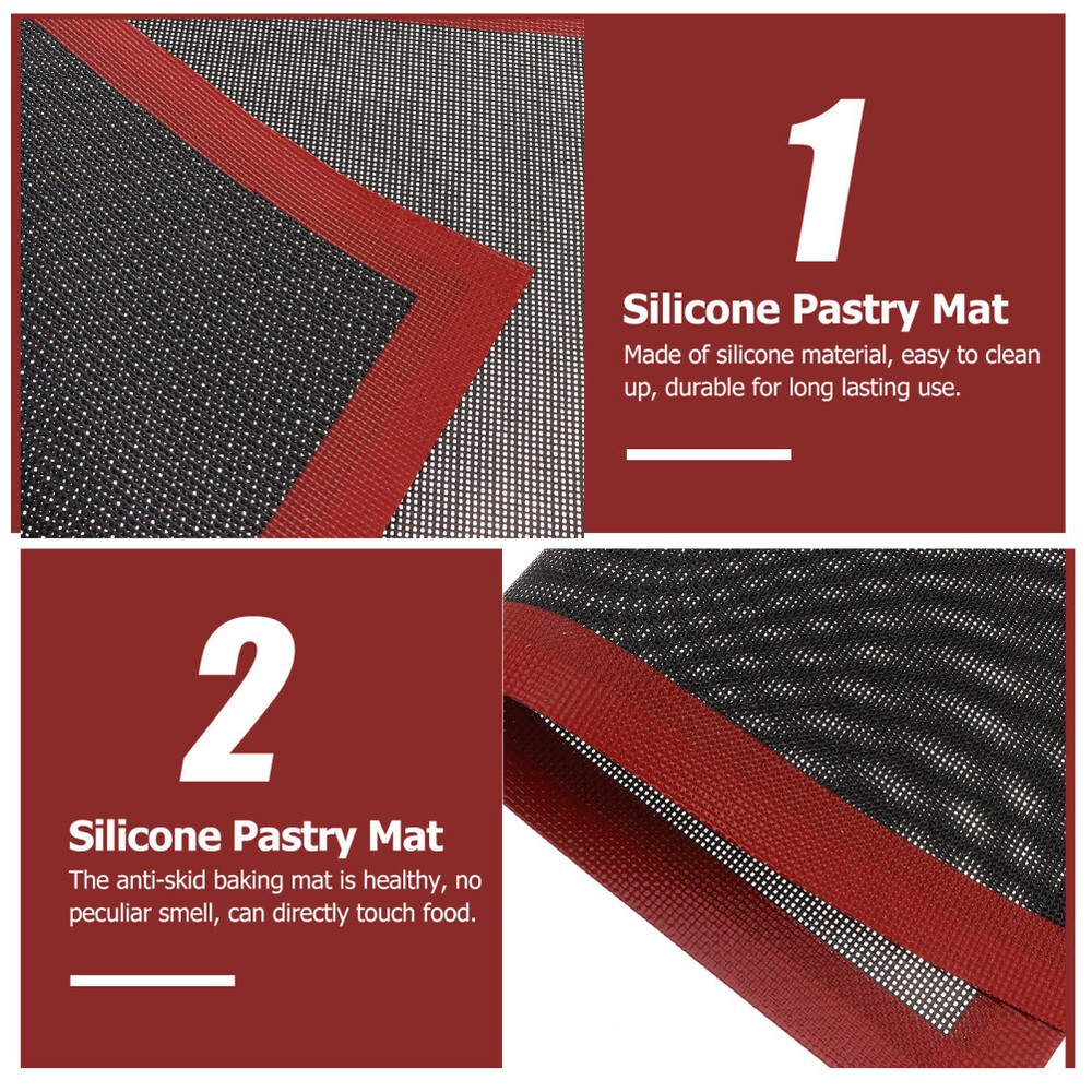 1PC Baking Mat Non Stick Mesh Sheet Silicone Bake Liners Pastry Bread Baking Pad