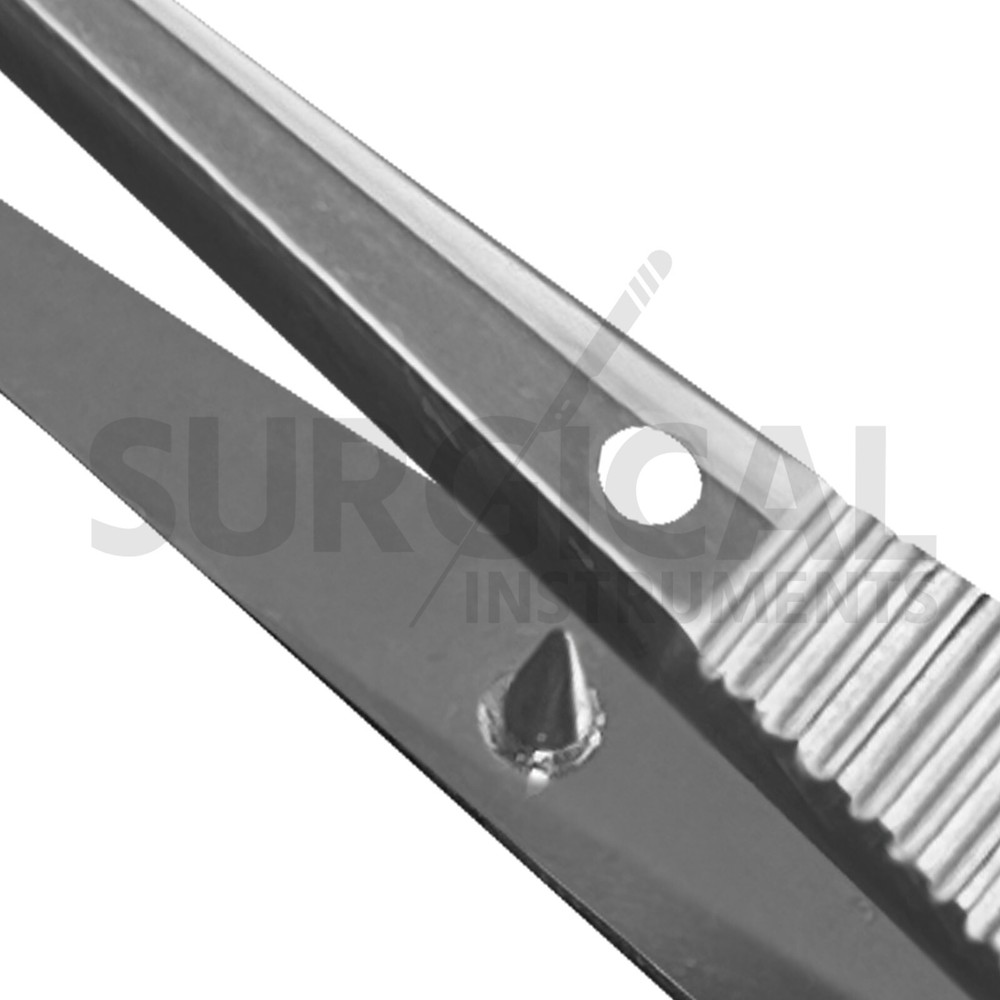 3 Pcs Iris Forceps 4" Serrated Surgical Veterinary Instruments German Grade