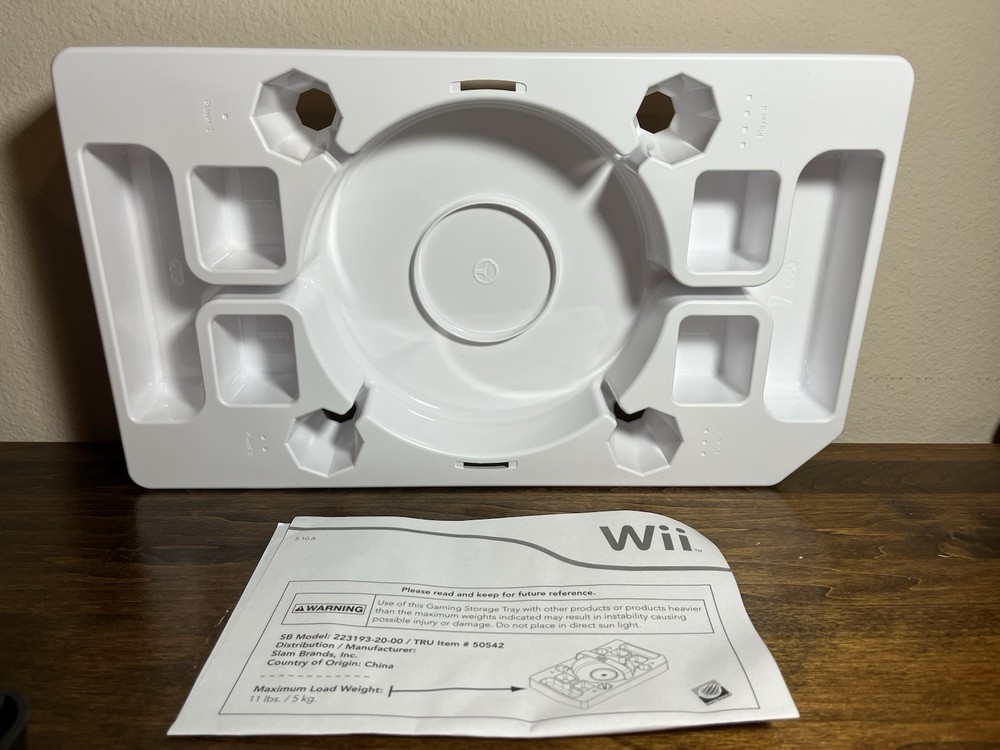 Nintendo Wii Storage Tray Versus Maximum Storage LevelUp