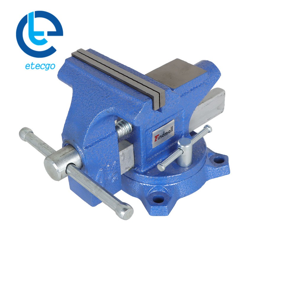 4.5" Vice For Workbench With Anvil Swivel Locking Base Table top Clamp