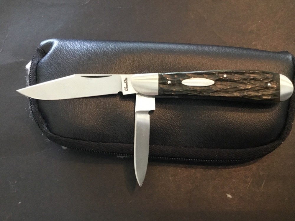 Custom Joel Chamblin 2bld Slipjoint Folder Folding Knife