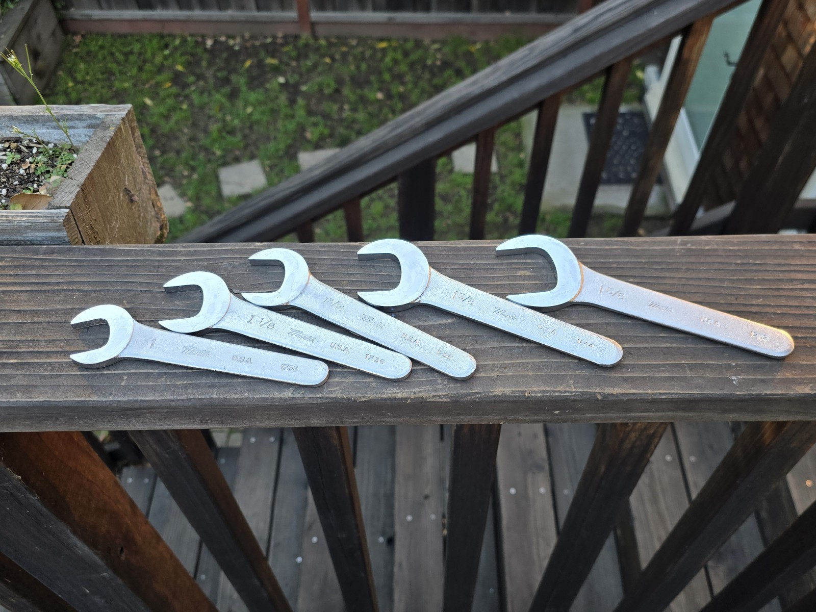 Lot of 5 Martin Thin Pump Wrenches 1232 -1252 USA