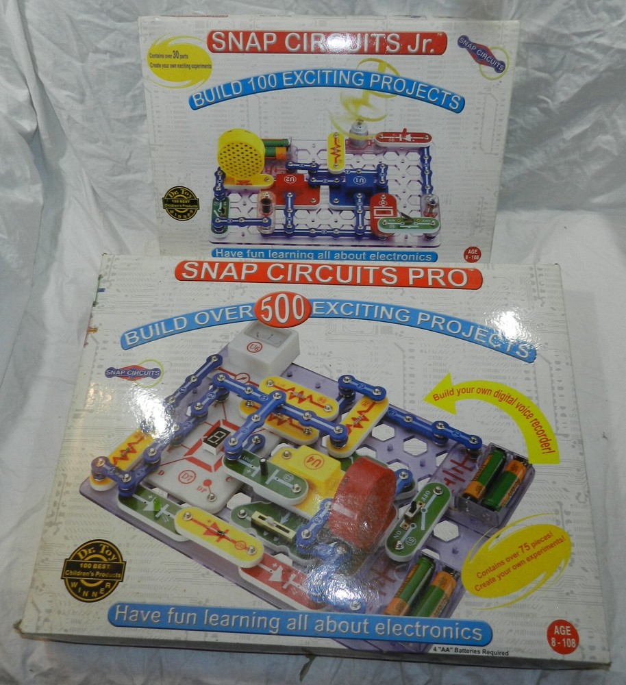 2 sets of Snap Circuits Electronic Learning sets - Pro and Junior