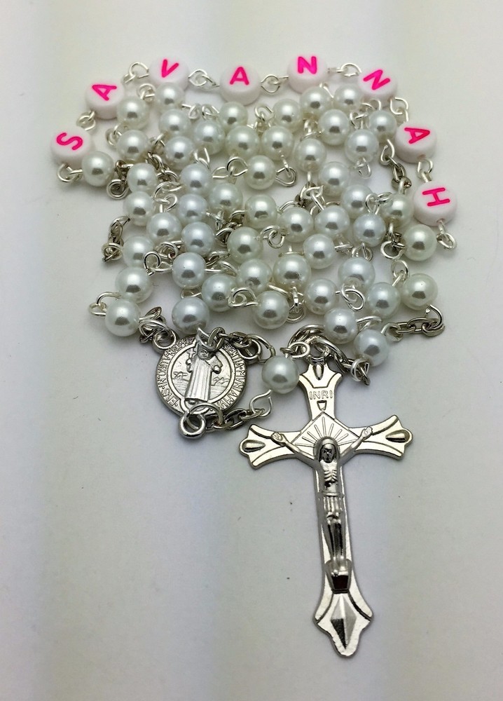 Personalized Baby's First Rosary Beads