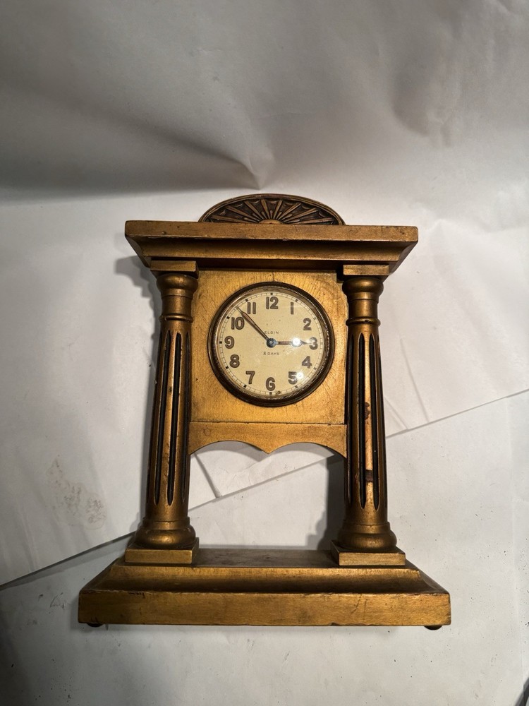 Antique Elgin Desk Clock