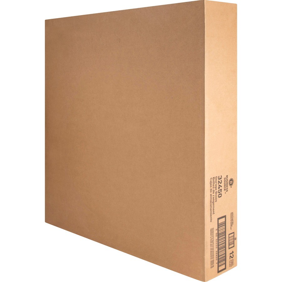 Business Source BSN32450 Storage Box Stackable 10x12x15 White