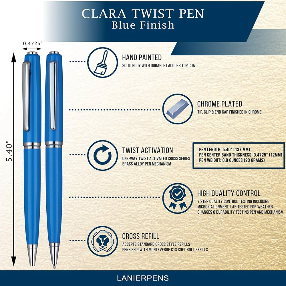 Clara Ball Pen – Blue